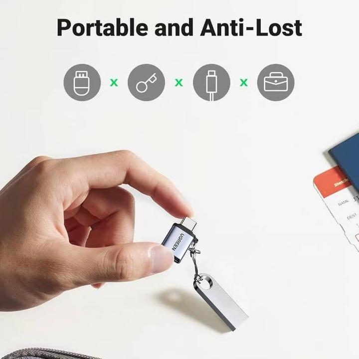 Actual product image Ugreen USB-C 3.1 to USB-A 3.0 Jack Adapter (USB Type C, USB-A)