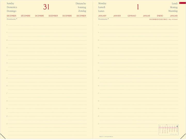 Immagine prodotto Quo Vadis Agenda Daily 24 Prestige Silk (16 x 24 cm, Tedesco)