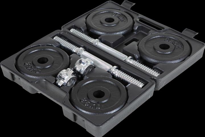 Actual product image Fitcom Dumbbell Set 2x 10 Kg (4 x 2.5 kg, 4 x 1.25 kg)