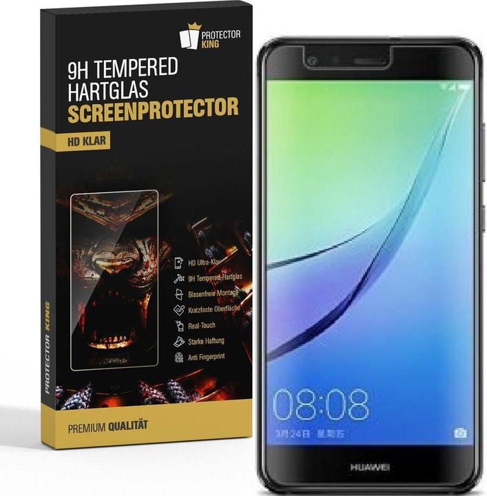 Produktbild Protectorking 3x echtes Tempered 9H Panzerhartglas 3D KLAR (3 Stück, Huawei Nova Lite)