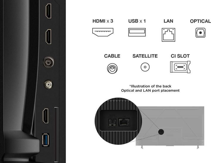 Actual product image TCL 55V6C 139 cm (55) (55", LED, 4K, 2025)