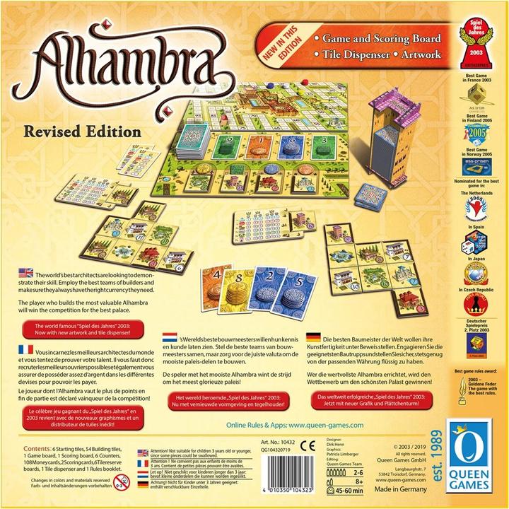 Image du produit Alhambra (Allemand, Français, Italien, Anglais)
