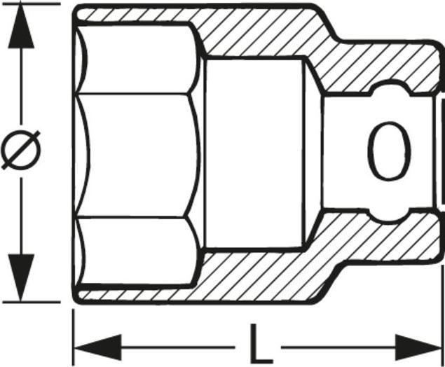 Actual product image Stahlwille External hexagon socket (23 mm)