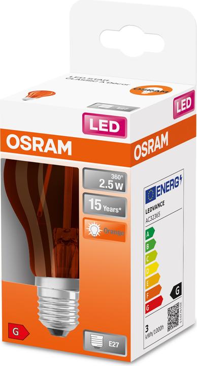 Produktbild Osram Led Star Décor Classic A (E27, 2.50 W, 160 lm, 1 x, G)