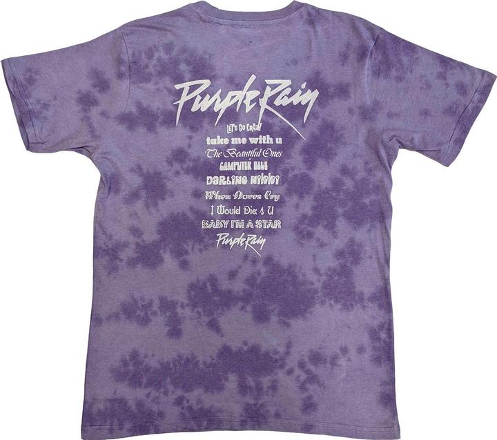 Immagine prodotto Prince Maglietta unisex adulto Purple Rain Back Print (L)