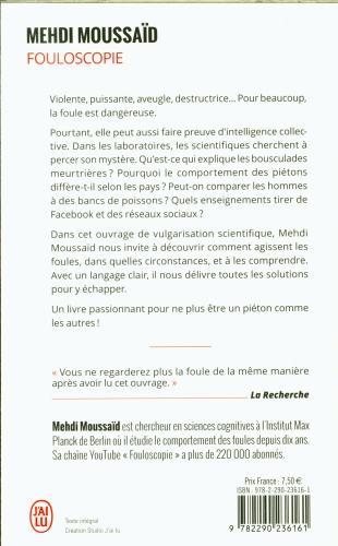 Actual product image Fouloscopie : ce que dit la foule de nous : document (French, Moussaid Mehdi, 2021)
