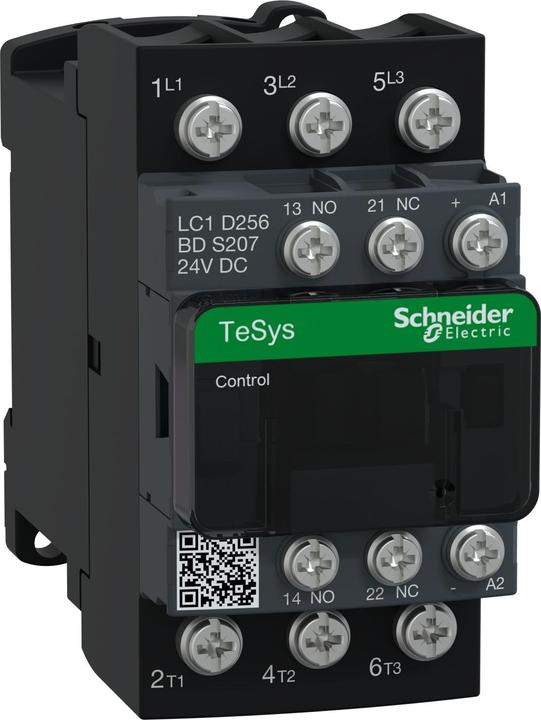 Produktbild Schneider Electric SCHÜTZ TESYS LC1D 3p AC3 440V 25A SPULE LC1D256BDS207