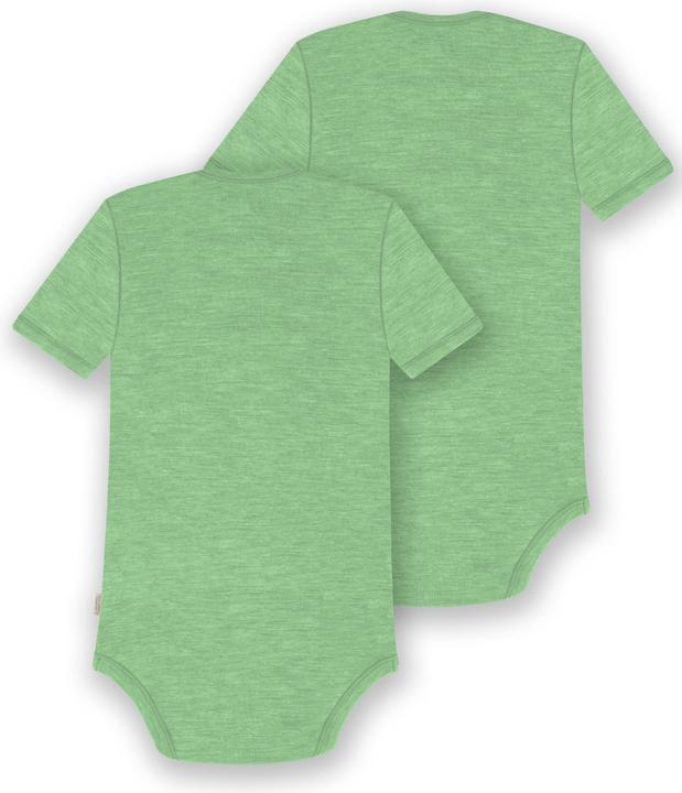 Actual product image Normani Set of 2 baby merino bodysuit short sleeves "Tauranga" - 9289 (68)