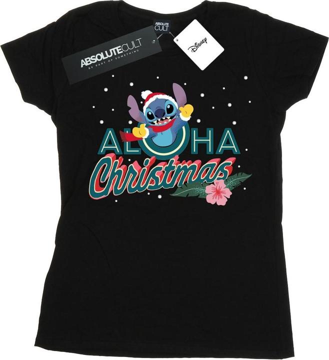 Disney Lilo And Stitch Aloha Christmas TShirt (S)