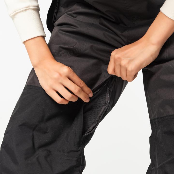 Actual product image Dreamscape Snowboard trousers dungarees adults waterproof - 500 black (L)