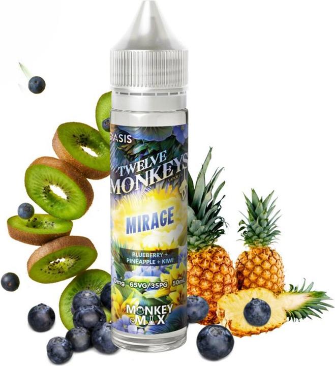 Image du produit Twelve Monkeys Mirage 50ml shortfill (Ananas, Myrtille)