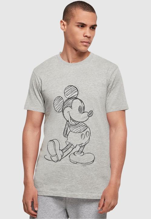 Actual product image Absolute Cult Mickey Mouse - Sketch Kick T-Shirt - 117967 (XS)