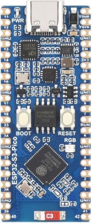 Image du produit WaveShare Microcontrôleur ESP32-S3 Pico