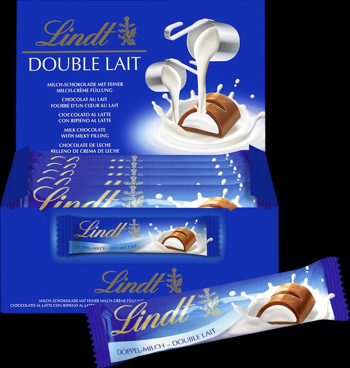 Image du produit Lindt Barre chocolatée double lait (684 g)
