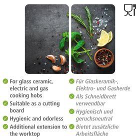 Actual product image Wenko Glass cover plates herbs