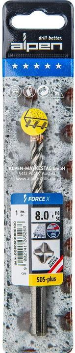 Actual product image Alpen Hammerbohrer Force (8 mm)