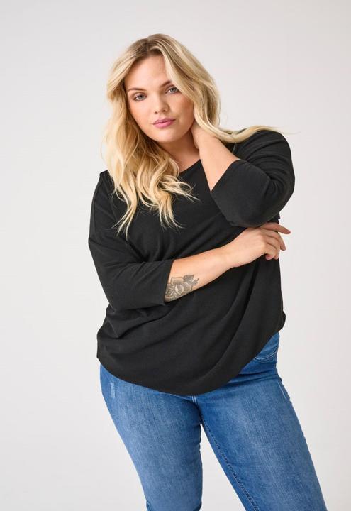 Image du produit Only Haut curvy à la coupe décontractée et aux manches 3/4 (S)
