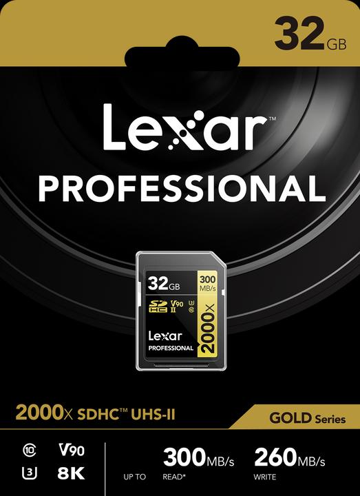 Produktbild Lexar Professional (32 GB, SDHC, U3, UHS-II)
