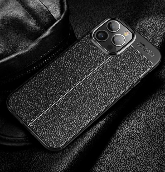 Actual product image Screenguard Apple iPhone 15 Pro Case Leather Design TPU Cover (Apple iPhone 15 Pro)