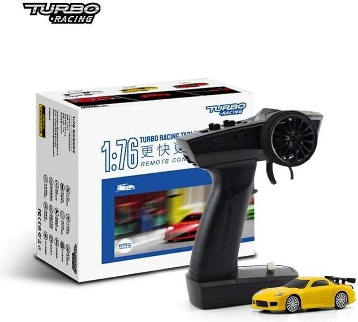 Actual product image Turbo Racing Micro Sport C71 Yellow, RTR, 1:76 (RTR Ready-to-Run)
