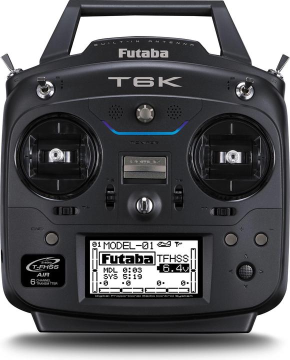 Image du produit Futaba t6k v3s 2.4ghz t-fhss+r3008sb mode 1 8 canaux avec télémétrie