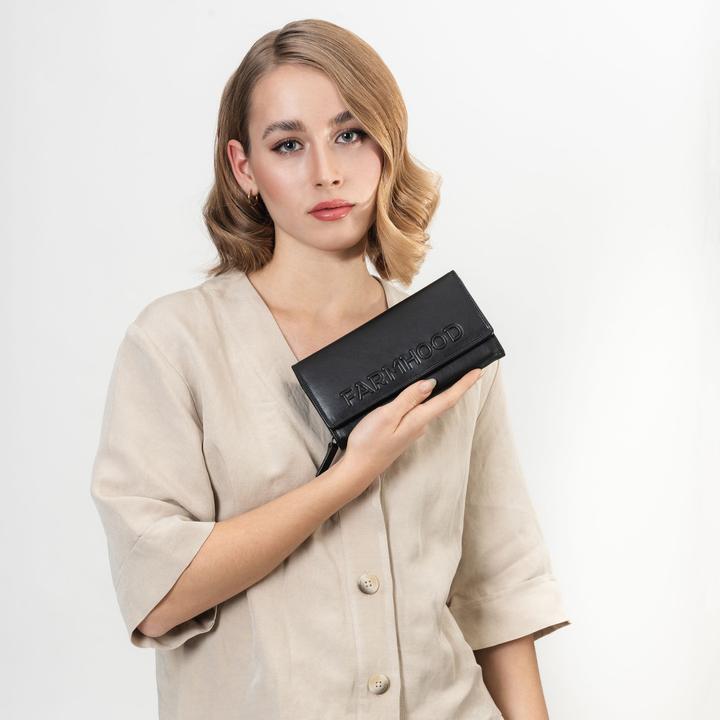 Actual product image Farmhood Memphis wallet RFID protection leather 19 cm