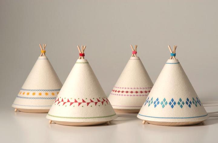 Image du produit Buokids Lampe de table & veilleuse Tipi rouge (GX53)