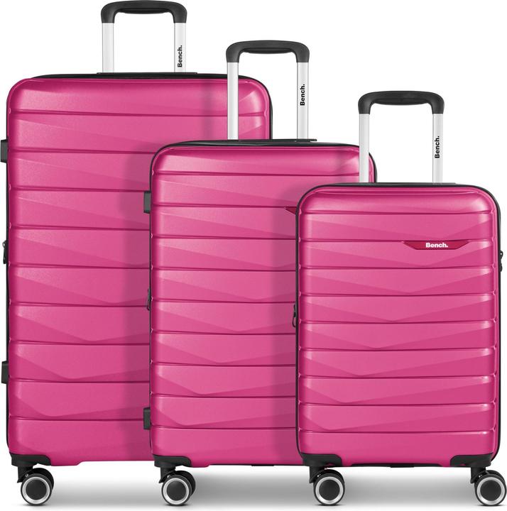 Image du produit Bench Paris 4 Rollen Kofferset 3-teilig mit Dehnfalte (223 l, XL (à partir de 115l))