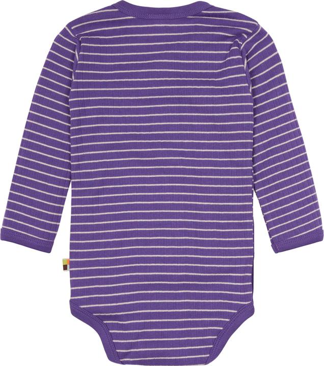 Actual product image loud + proud Wrap-around bodysuit Derby Rib (74, 80)