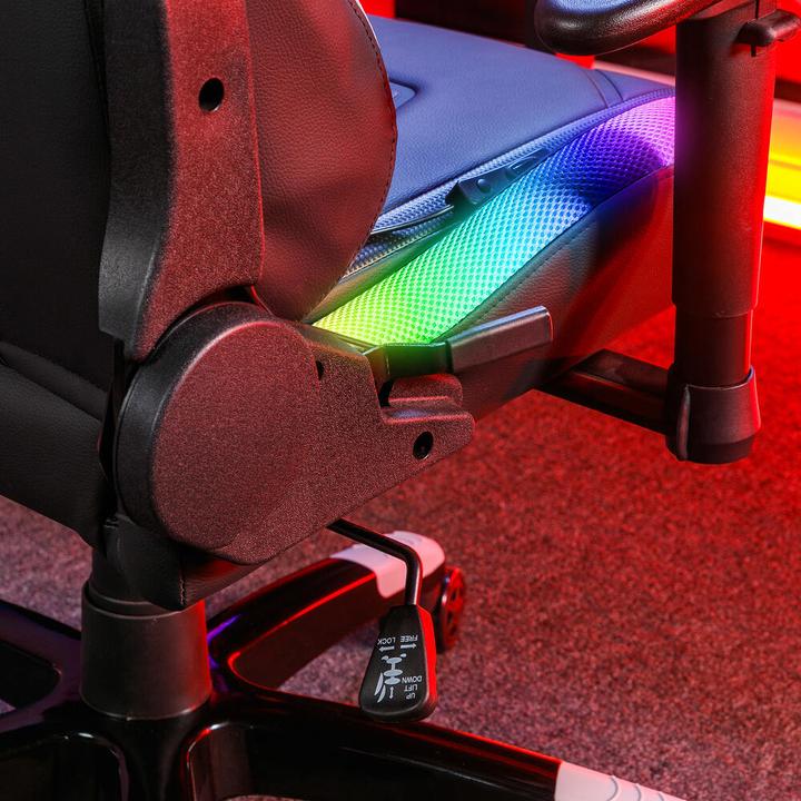 Actual product image X Rocker Chaise de jeu eSports compacte RVB Agility JR Noire/Grise