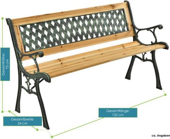 Immagine prodotto Juskys Panchina da giardino a 2 posti Pisa