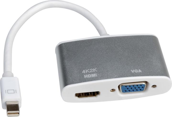 Actual product image Roline Mini DisplayPort - HDMI/VGA, Active (HDMI, VGA, 10 cm)