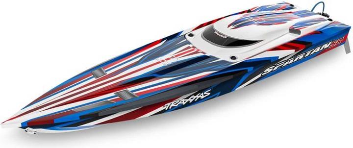 Traxxas BOAT SPARTAN SR 1037mm 1:10 EP RTR RED TQi 2.4GHz OHNE Ladegerät und OHNE Akku