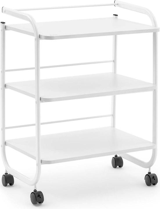 Produktbild Physa Kosmetikwagen Arbeitswagen Beistellwagen Salon-Trolley 3 Ablagen White