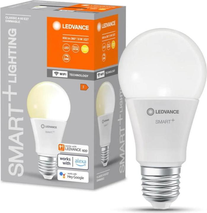 Image du produit Ledvance Smart+ Wifi Classic (E27, 9 W, 806 lm, 1 x, F)
