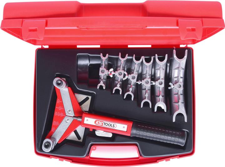 Produktbild KS Tools Ratschen-Einhand-Biege-Satz, 7 Teile, 10,0 - 22,0 mm (22 mm)