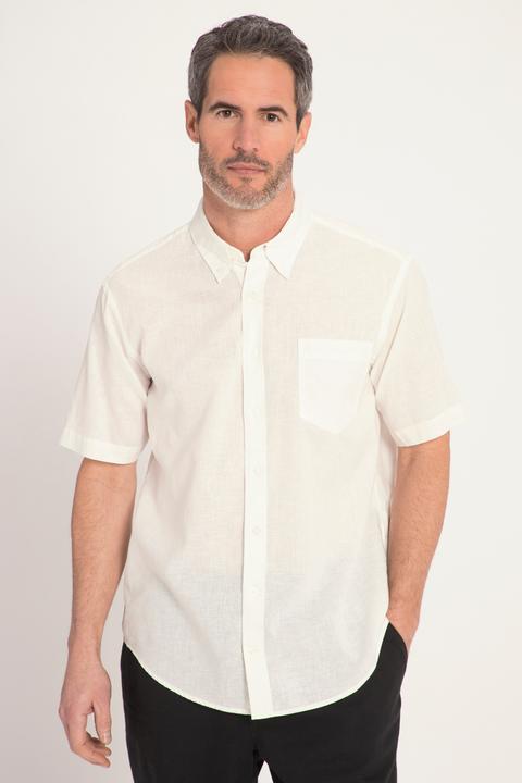 Produktbild JP1880 Hemd, Halbarm, Leinenmix, Buttondown-Kragen, Modern Fit (4XL)
