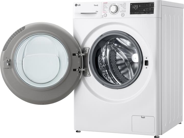 Image du produit LG F4R3710NSWW Lave-linge 10 kg AI DD, Classe A-10%, 1400 tr/min, Auto-dosage, Wi-Fi (10 kg, Gauche)