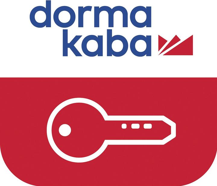 Actual product image Dormakaba Long plate fitting evolo smart c-lever pro, SL1, U-handle, stainless steel