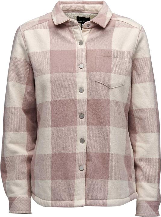 Plaid bianco e malva pallido