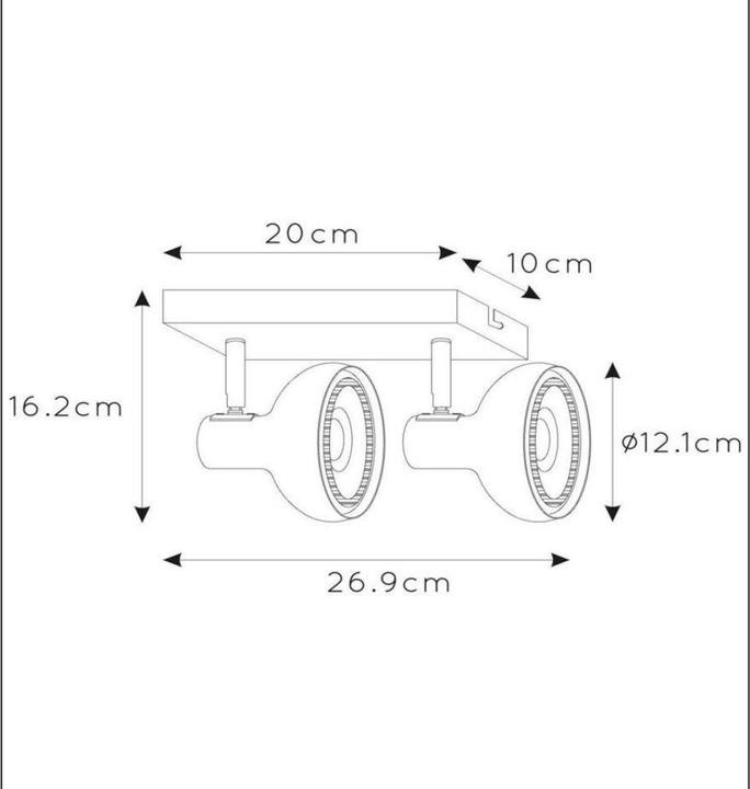 Produktbild Lucide SENSAS - Deckenstrahler - 2xES111 - Grün 30997/02/33 (GU10)