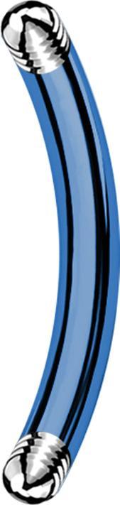 Produktbild Star Piercing Micro Bananen-Stab dunkelblau (ohne Messing, Titan G23)