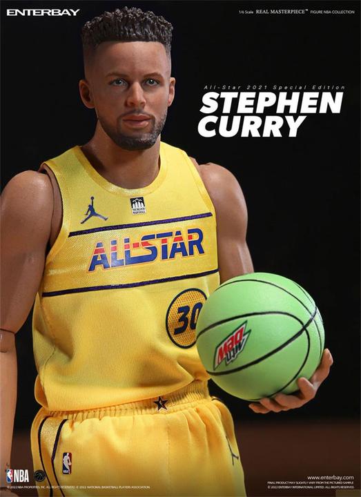 Produktbild Enterbay NBA Collection figurine Real Masterpiece 1/6 Stephen Curry All Star 2021 Special Edition 30 cm
