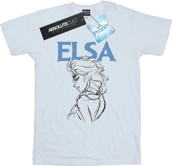 Disney Frozen Elsa Profile Sketch TShirt (4XL)