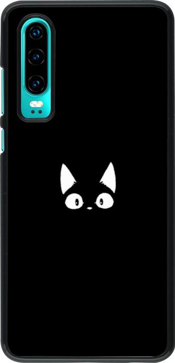 Actual product image PhoneLook Cover Funny cat on black (Huawei P30)