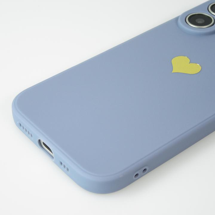 Image du produit PhoneLook Coque Silicone Mat Coeur doré (Apple iPhone 16 Plus)