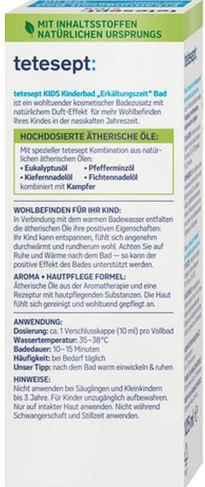 Produktbild Tetesept ein Bad für Kinder in den Kalten Jahreszeiten, 125 ml (125 ml, Badeöl)