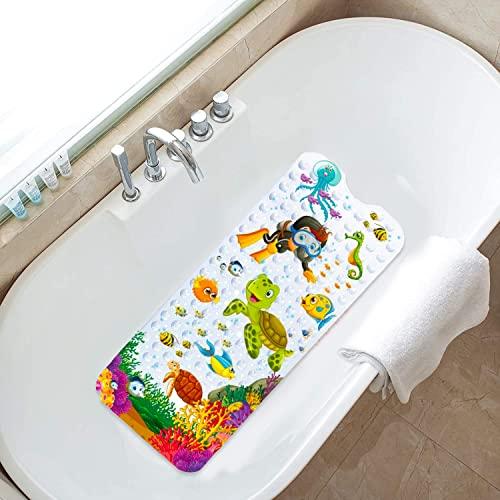 Produktbild Activity Board Badematte für Kinder Cartoon Anti-Rutsch-Baby-Badematte Extra lange Anti-Rutsch mit Saugnäpfen