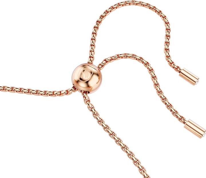 Immagine prodotto Swarovski Matrix Tennis Armband Rundschliff Weiss Roségold (24 cm, Metallo Swarovski)