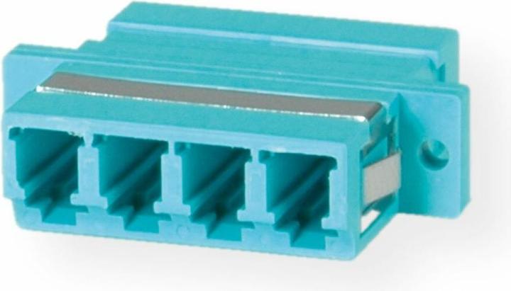 Image du produit Value Coupleur fibre optique LC quadruple, OM3 PB (S/UTP, CAT6, 0.08 m)